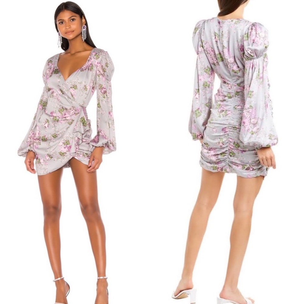 NWT For Love & Lemons Floral Print Mini Dress